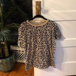 Leopard Print oversized shirt